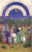 LIMBOURG brothers Les trs riches heures du Duc de Berry: Mai (May) g china oil painting reproduction